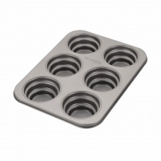 Cake Boss Novelty Non-Stick 6 Cup Round Cakelette Pan BQSS1067